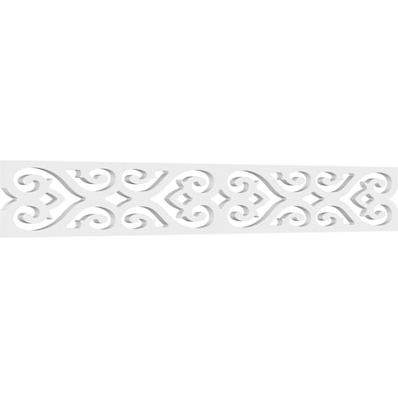 Ekena Millwork Henrietta Architectural Grade PVC Running Trim, 6"H x 5/8"P x 48"L RUNP06X0625X48HNR